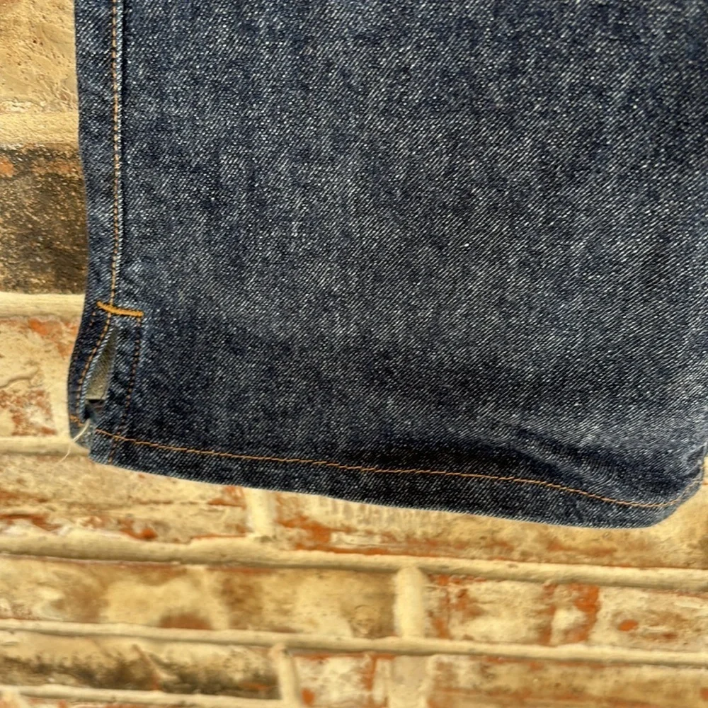 Abercrombie & Fitch Dark Blue Flare Jeans with Stars at hem